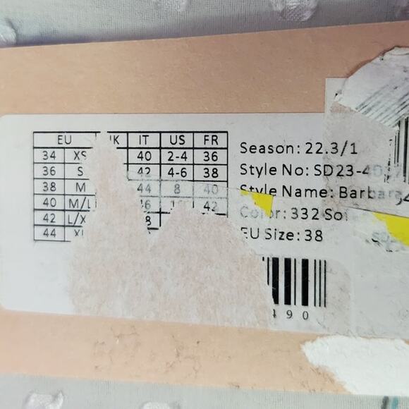 Stella Nova Barbara Dress in Soft Blue Floral Ruffled Tiered Frilly Chiffon Maxi - Picture 12 of 15